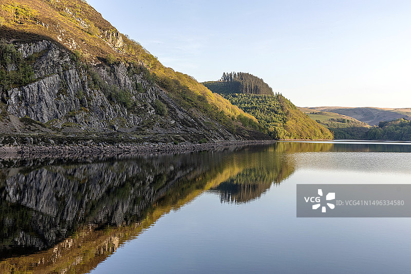 英国威尔士埃兰谷水库图片素材