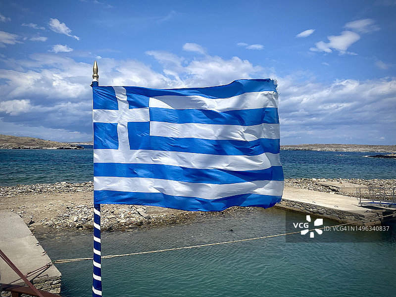 希腊国旗图片素材