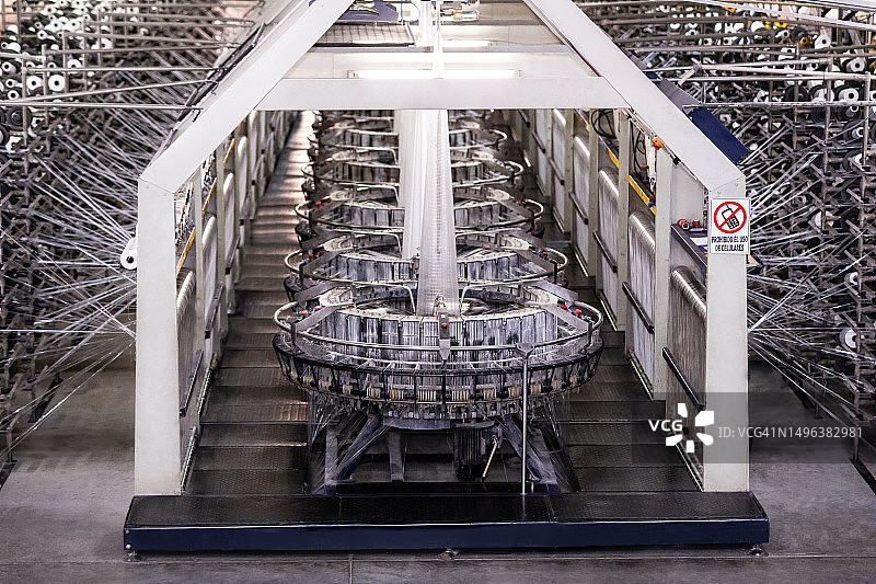 工业编织袋圆形织布机图片素材