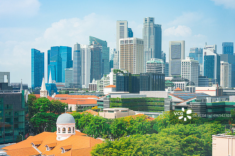 新加坡商业中心建筑图片素材