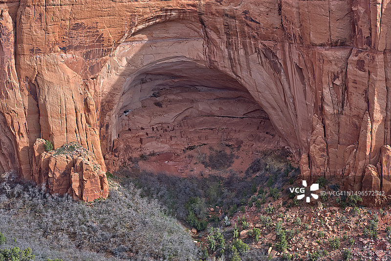 亚利桑那州凯恩塔附近的纳瓦霍国家纪念碑贝塔塔金遗址图片素材