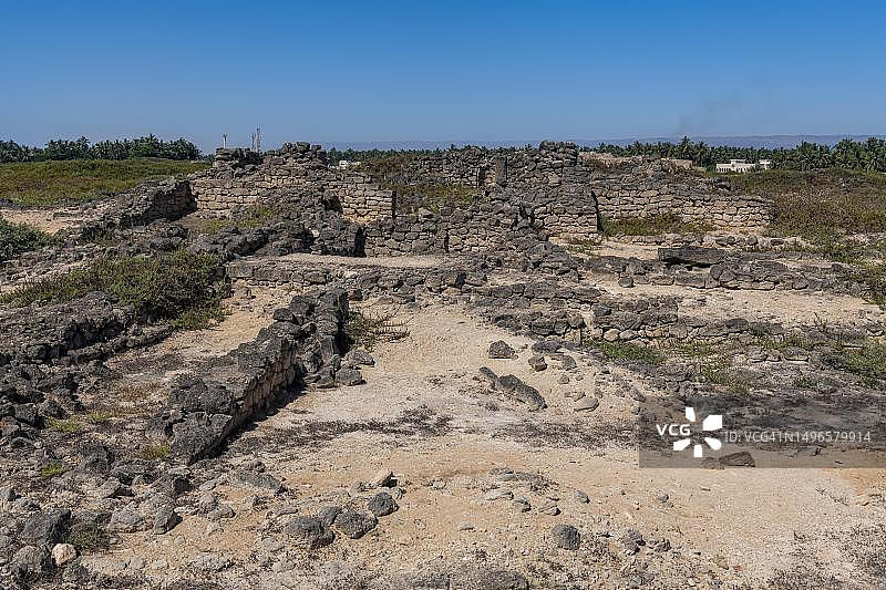 阿曼塞拉莱的Al-Baleed考古公园，联合国教科文组织遗址，乳香贸易港口图片素材