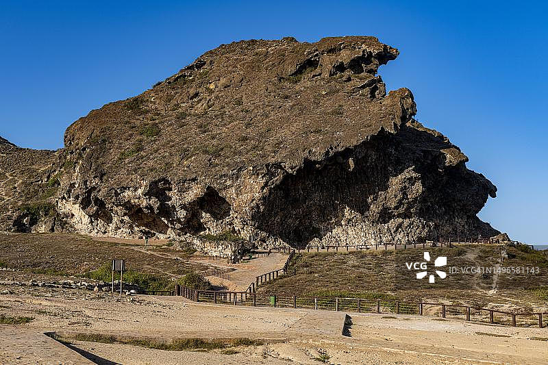 马尔尼夫洞穴，穆格赛尔海滩，塞拉莱，阿曼图片素材