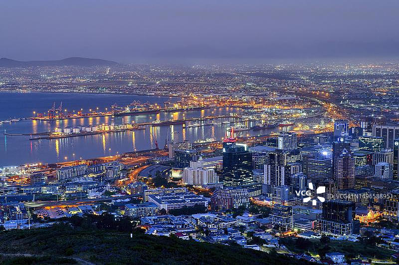 南非开普敦市的日落图片素材