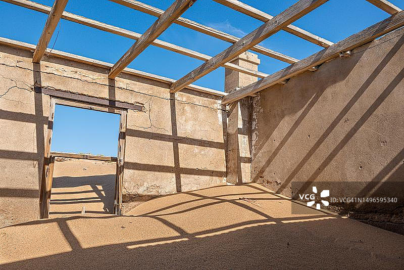 纳米比亚吕德里茨附近的幽灵小镇科尔曼斯科普图片素材