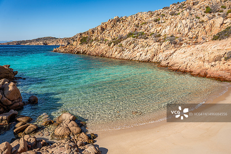 意大利撒丁岛马达莱纳群岛卡拉科蒂奇奥图片素材