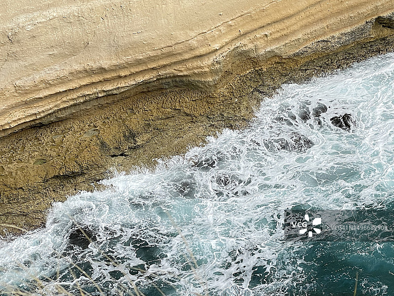 澳大利亚维多利亚州坎贝尔港的航拍海景图片素材