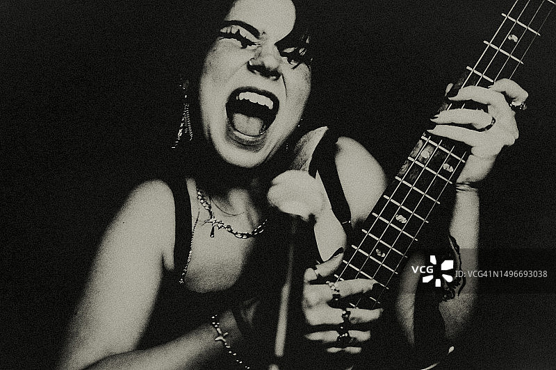 摇滚女歌手图片素材