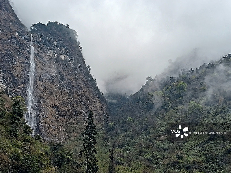 印度锡金邦山脉风光图片素材
