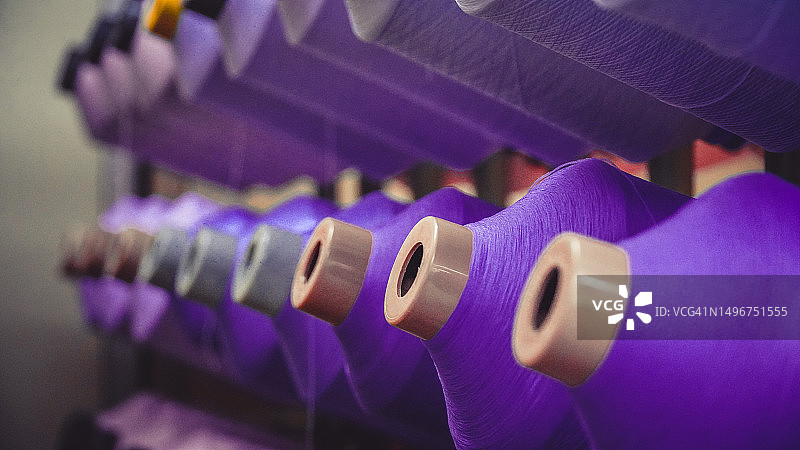 纱线制造工厂图片素材