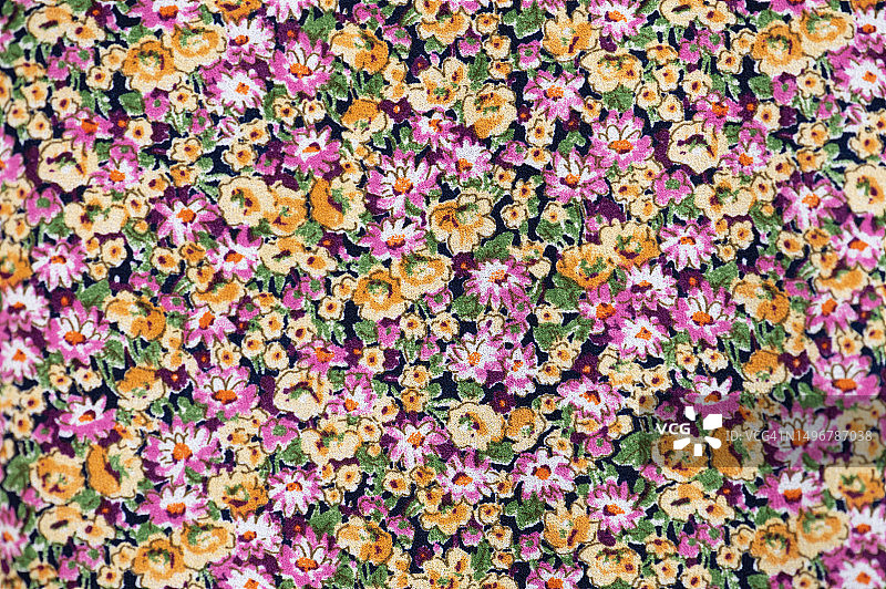 花朵纹理面料细节特写图片素材