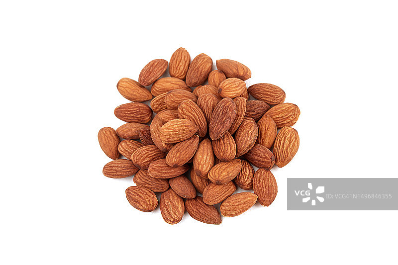 白色背景上的杏仁图片素材