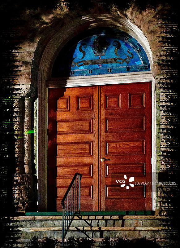 教堂门图片素材