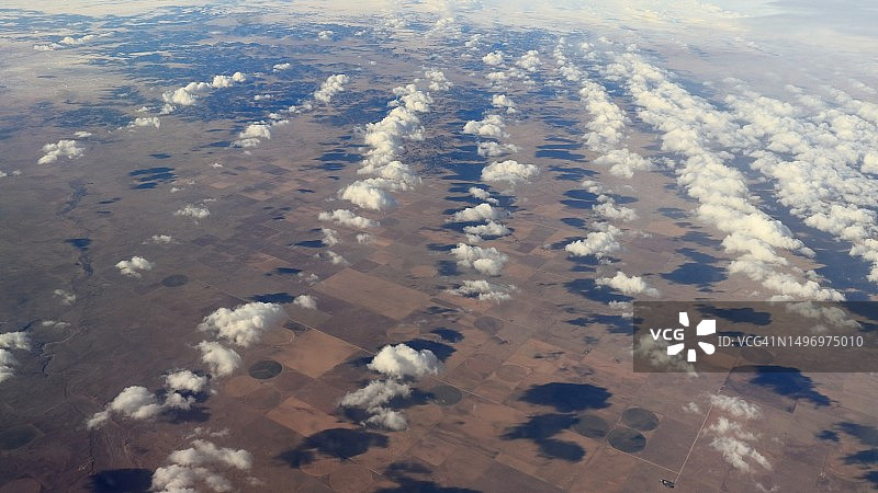 美国新墨西哥州克莱顿沙漠航拍图图片素材