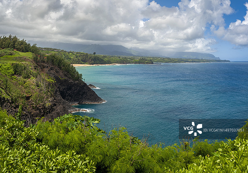 夏威夷考艾岛北岸景色图片素材