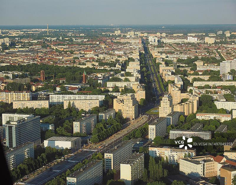 德国柏林的空中景色图片素材