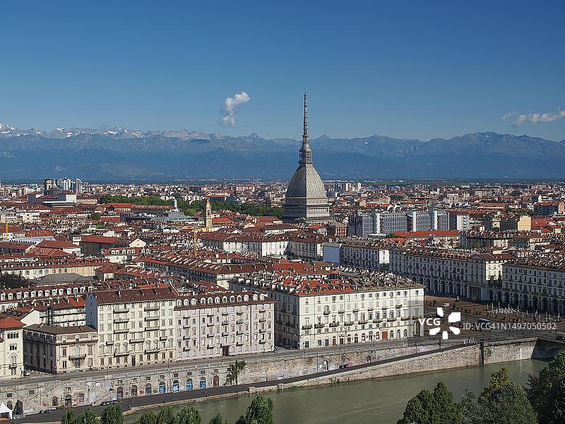 意大利都灵航拍图片素材