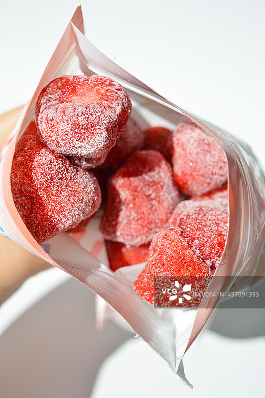 冰冻草莓图片素材