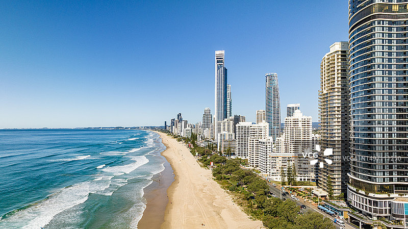黄金海岸美丽的天际线图片素材
