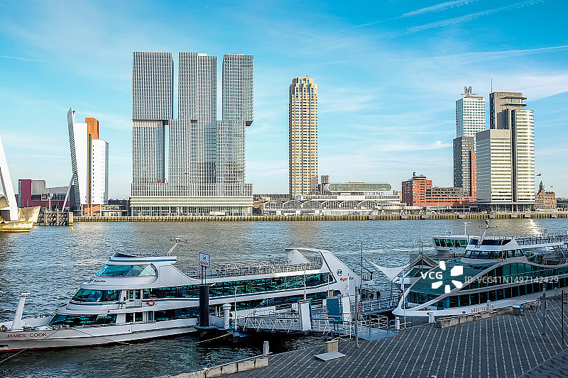 威廉敏娜码头的摩天大楼图片素材