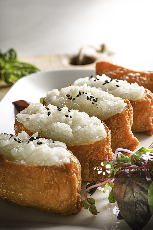 寿司，豆腐寿司图片素材