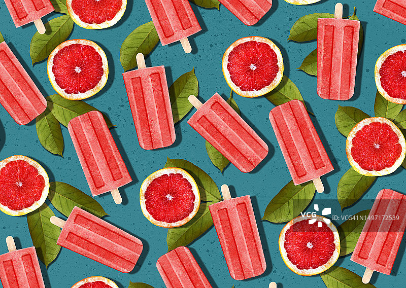 西柚冰棒图片素材