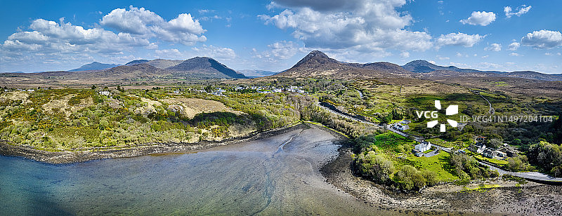 爱尔兰康尼马拉国家公园的莱特弗拉克海岸线图片素材