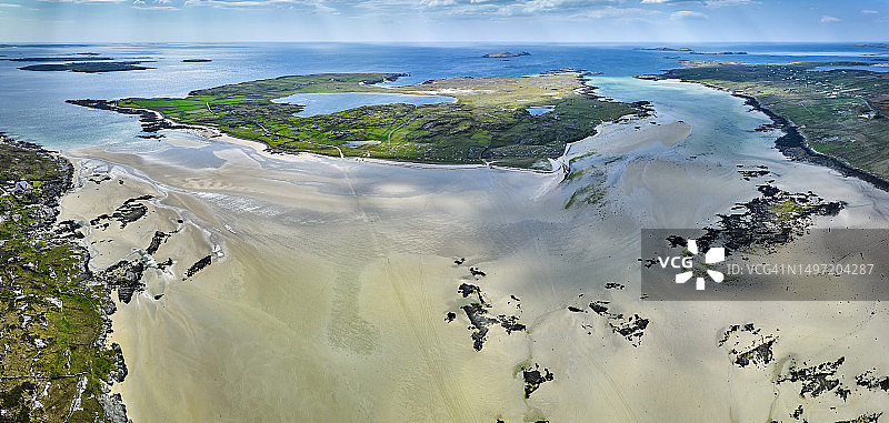 爱尔兰康尼马拉奥梅岛退潮图片素材