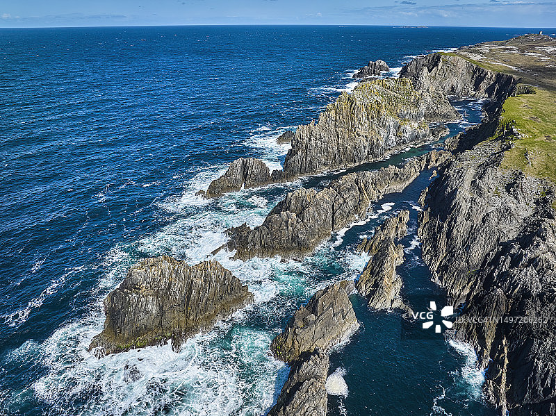 爱尔兰伊尼肖恩半岛的玛琳角悬崖图片素材