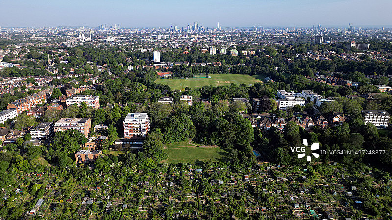 伦敦住宅和配给地图片素材