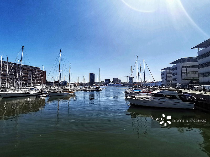 哥德堡的码头图片素材