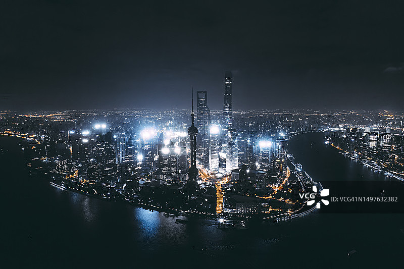 上海夜景图片素材
