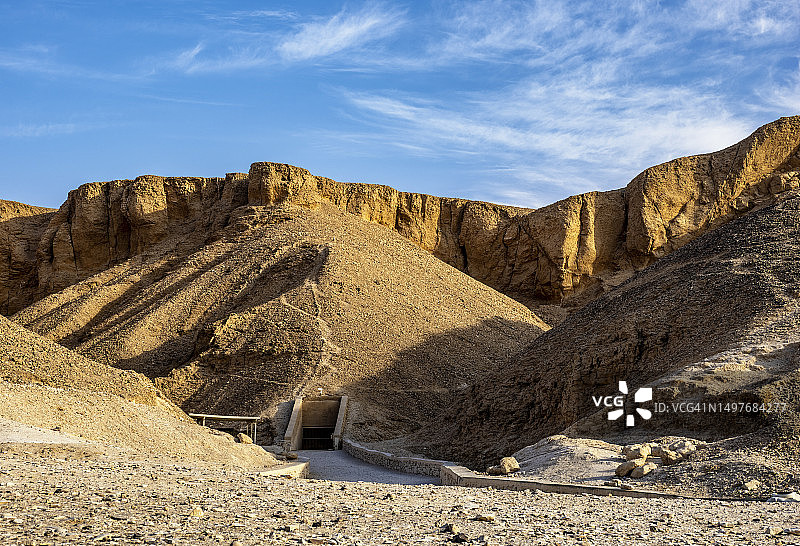 埃及帝王谷拉美西斯四世陵墓入口图片素材