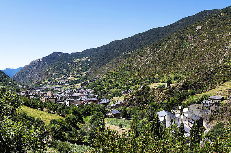 恩坎普镇（安道尔）图片素材