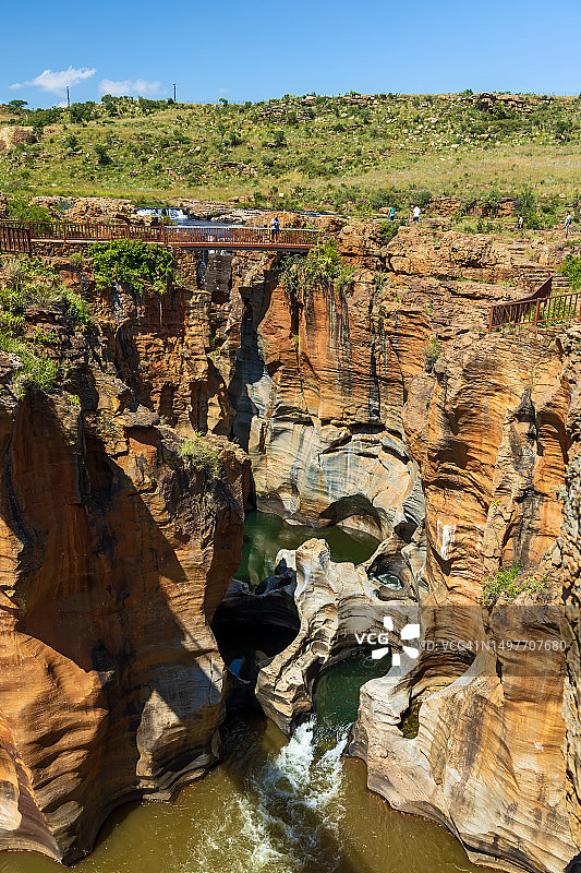 南非，布莱德河峡谷，伯克斯幸运壶穴图片素材
