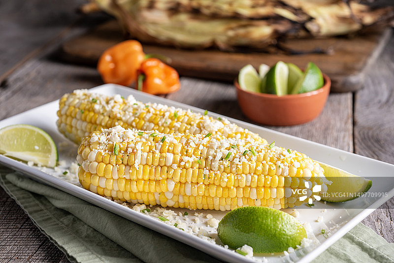 烤玉米图片素材