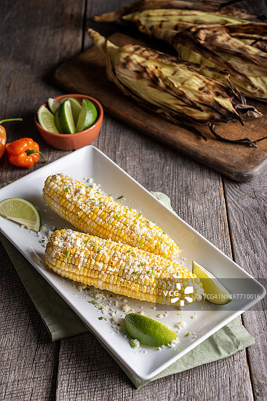 烤玉米图片素材