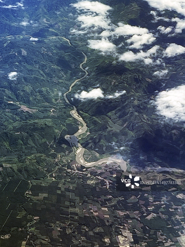 苏门答腊的农业和森林砍伐图片素材