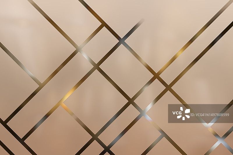 喷砂或磨砂玻璃与透明装饰图案正面图，昏暗的背光图片素材