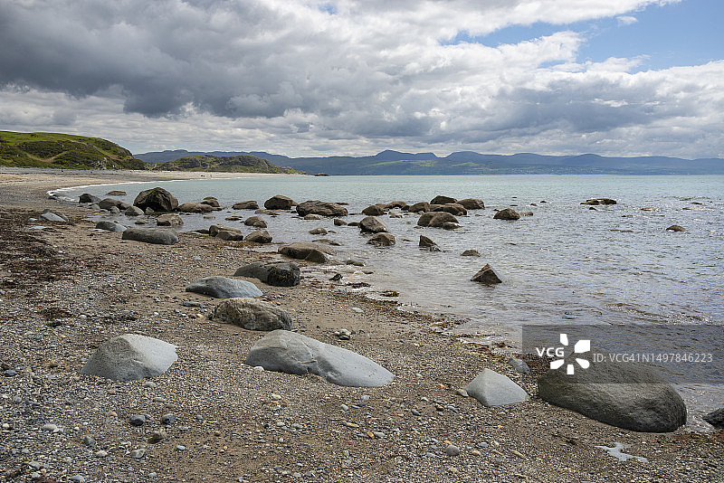 北威尔士克里克厄斯主海滩图片素材