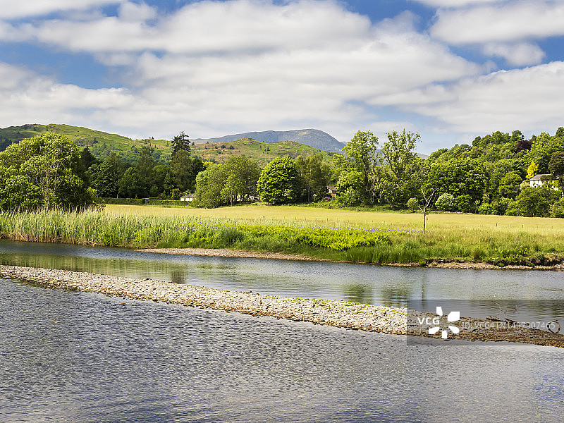 英国湖区安布尔赛德的布雷瑟河图片素材