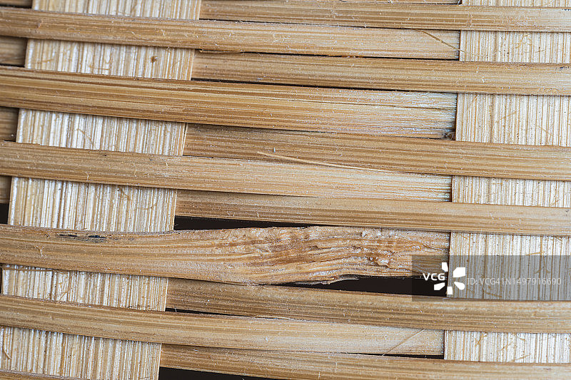 竹编篮子特写图片素材