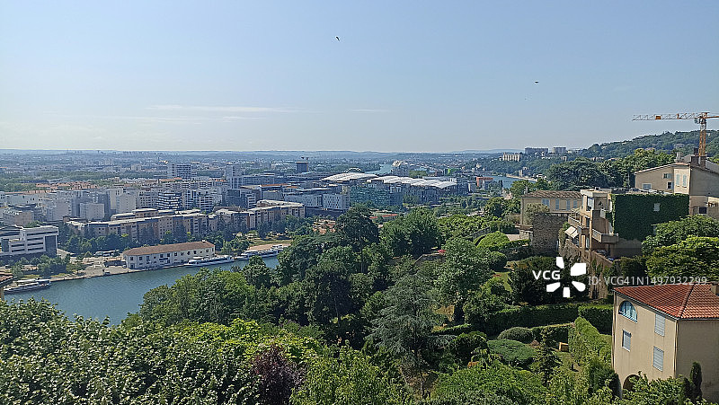 法国里昂索恩河与汇流博物馆图片素材