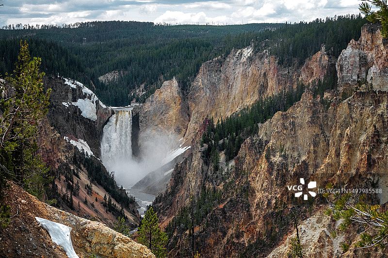 黄石大峡谷图片素材