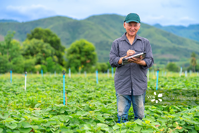 数据助力农民和农业企业优化农用化学品和自然资源，实现精准农业图片素材