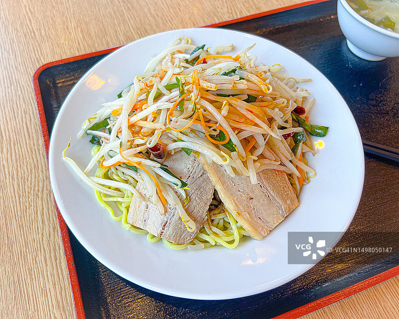 无汤担担面日式套餐图片素材