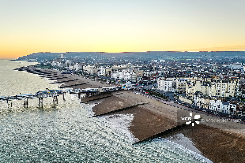 英国东萨塞克斯郡伊斯特本图片素材