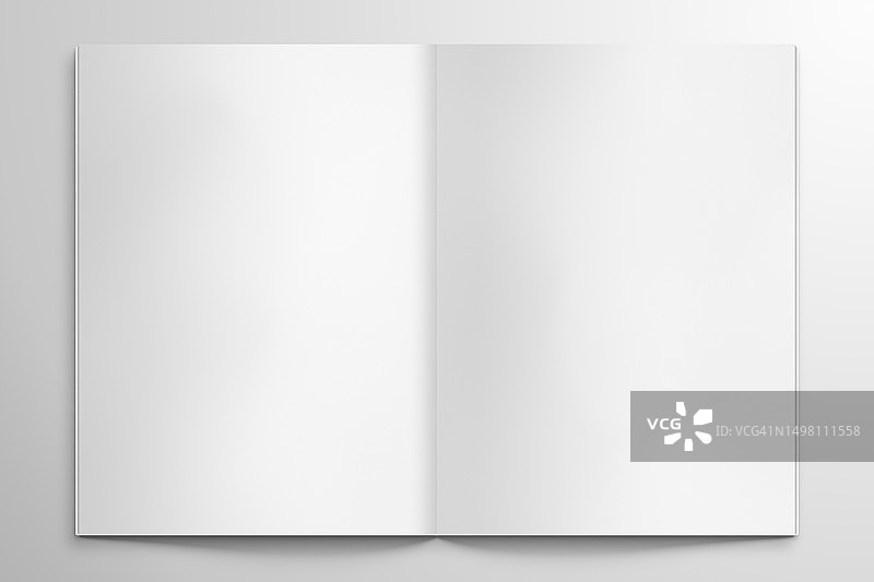空白打开的书本模板图片素材