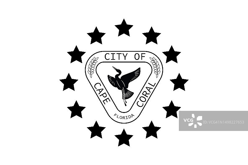 科勒尔角市旗图片素材