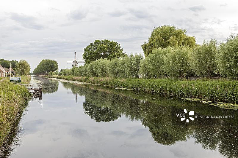 比利时布鲁日运河风光图片素材